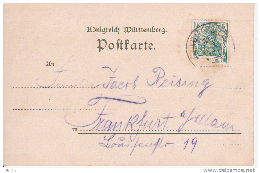 AK Jagstfeld - Künstlerkarte - 1912 (24361) - Bad Friedrichshall