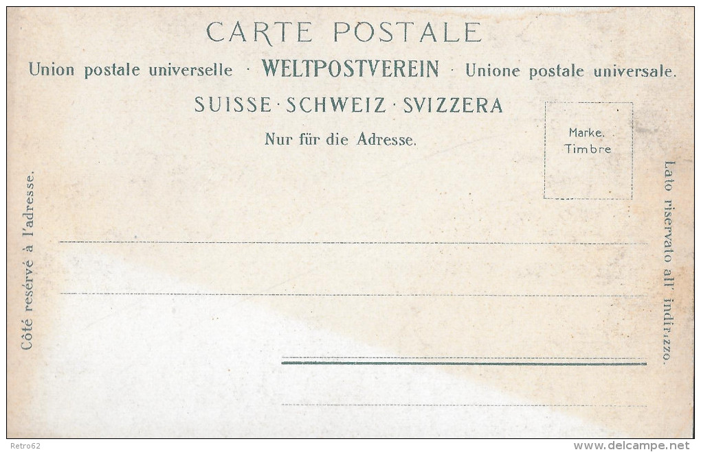 TSCHIERVAHÜTTE &#8594; SAC-Hütte Mit Piz Roseg, Ca.1900 - Tschierv