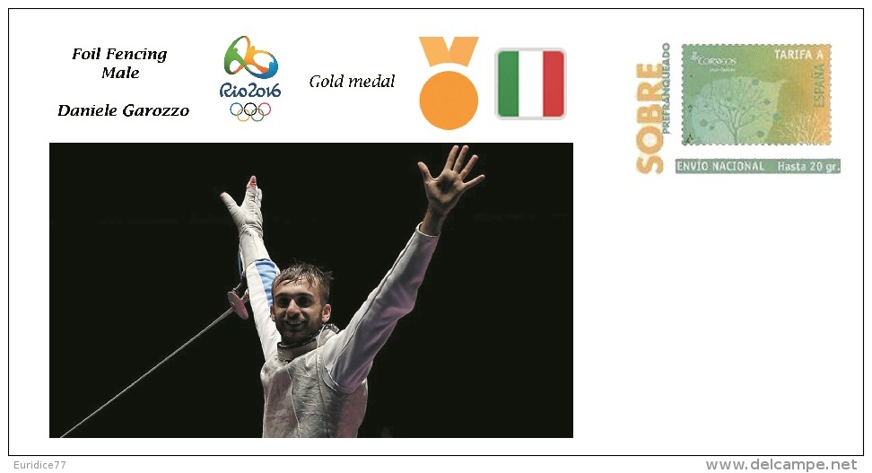 Spain 2016 - Olympic Games Rio 2016 -  Gold Medal - Foil Fencing Male Italy Cover - Altri & Non Classificati