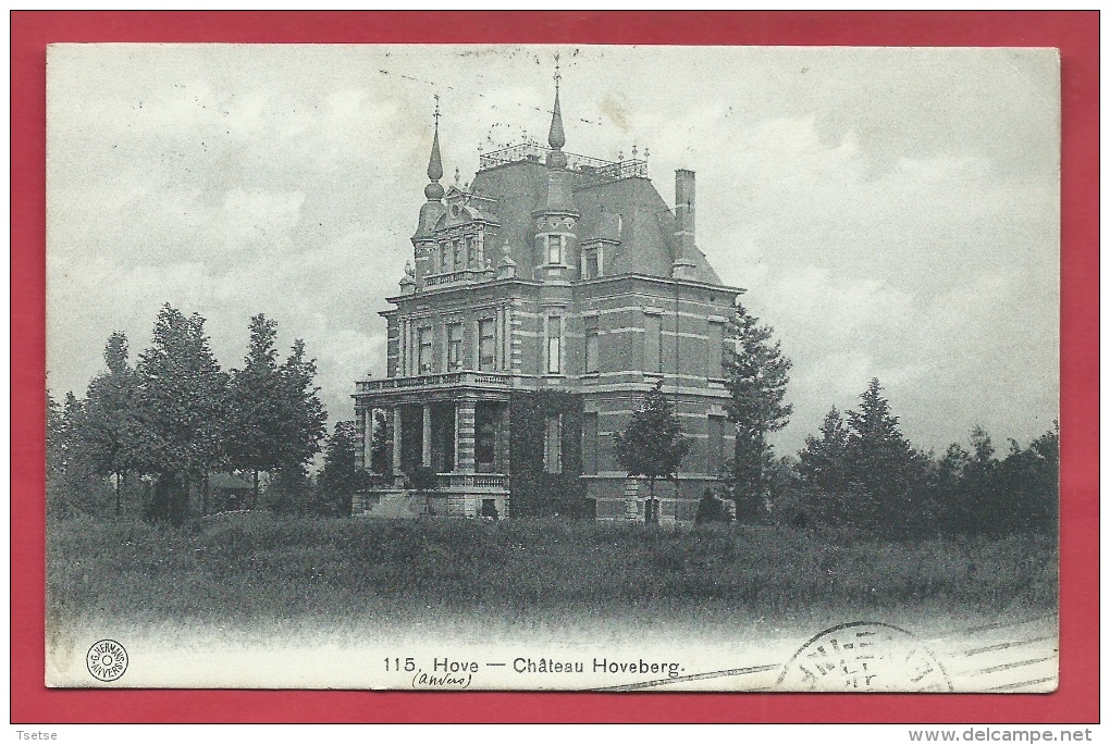 Hove - Kasteel Hoveberg - 1914 ( Voir Verso ) - Hove