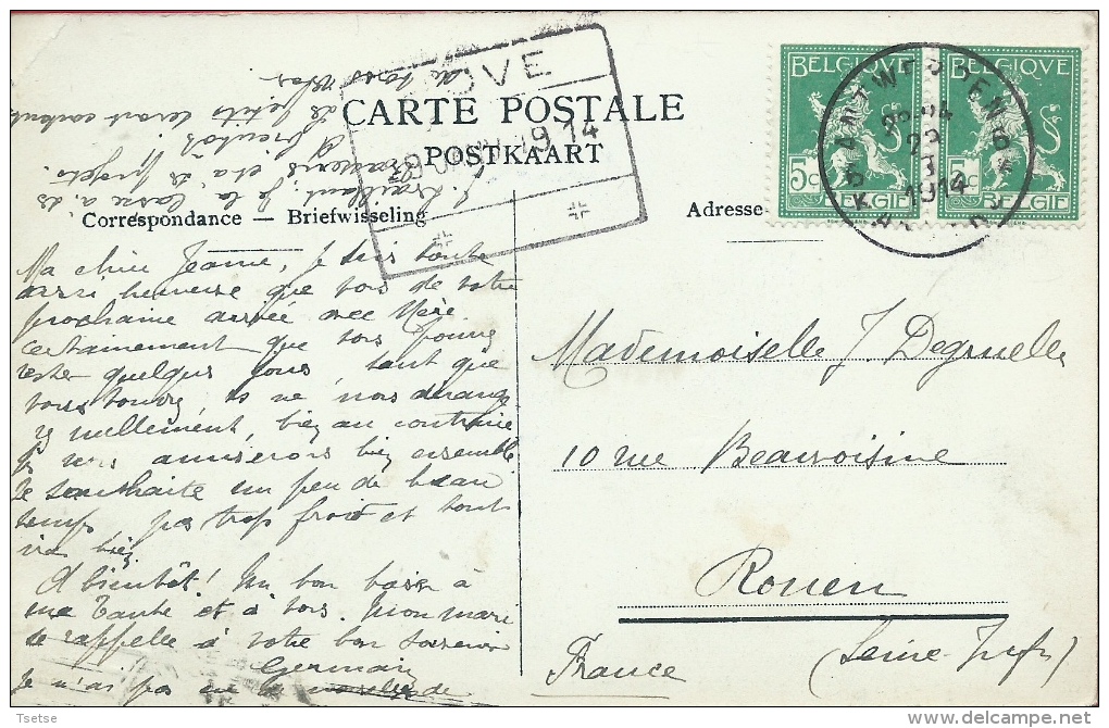 Hove - Kasteel Hoveberg - 1914 ( Voir Verso ) - Hove