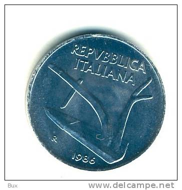 1986 LIRE 10 DA ROTOLINO REPUBBLICA ITALIANA  FDC  CAT  ARCH BUSTA - 10 Liras