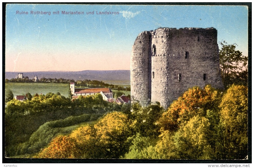 Ruine Landskron Mit Mariastein Und Landskron, Dorneck, Um 1920, Photoglob 02938, - Metzerlen-Mariastein