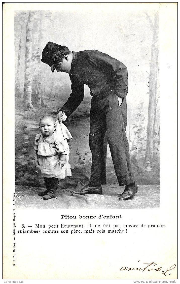 [DC3158] CPA - PITOU BONNE D´ENFANT - Viaggiata 1904 - Old Postcard - Neonati