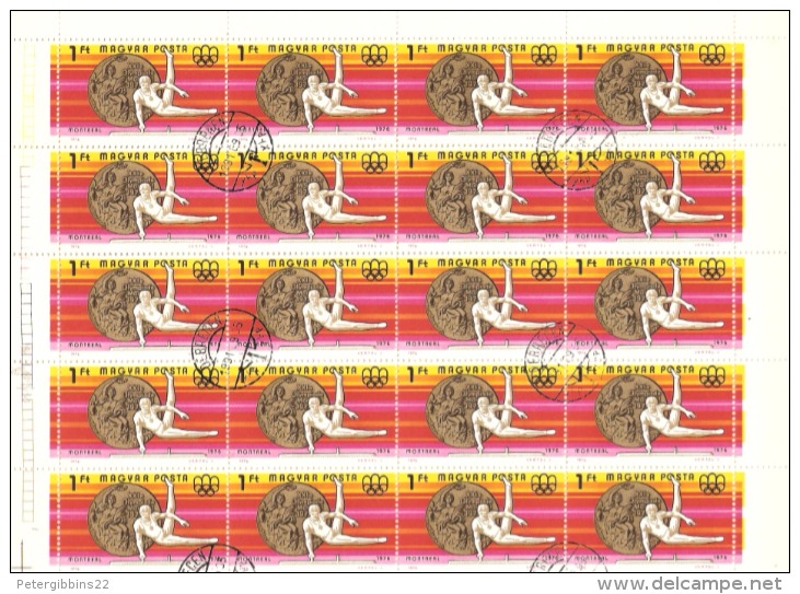 Hungary 1976 3079 Montreal Olympics (40) - Full Sheets & Multiples