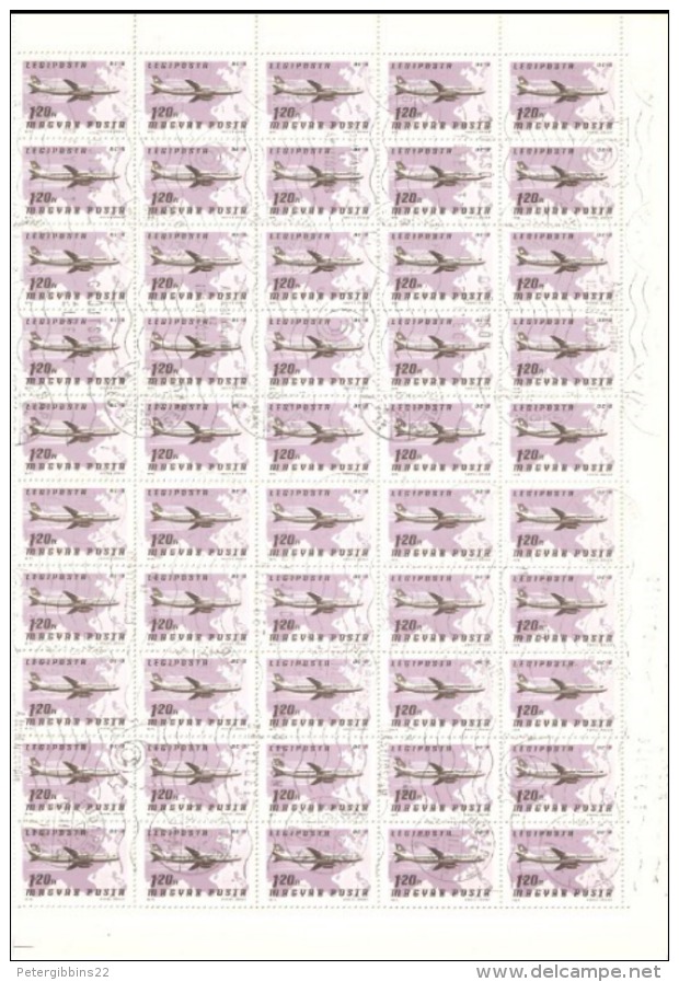 Hungary 1977 3135 Air (100) - Full Sheets & Multiples