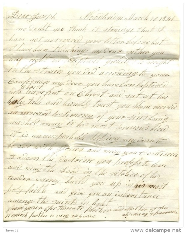 Very Large (4 Pages) Letter MOORBRIDGE To London - ...-1840 Préphilatélie