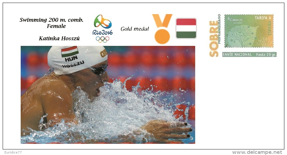 Spain 2016 - Olympic Games Rio 2016 - Gold Medal Swimming   Female Hungary Cover - Otros & Sin Clasificación