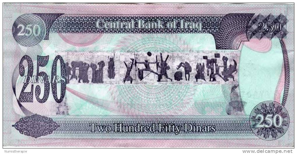 Irak Iraq : 250 Dinars 1995 : Saddam Hussein : Bon Etat - Iraq