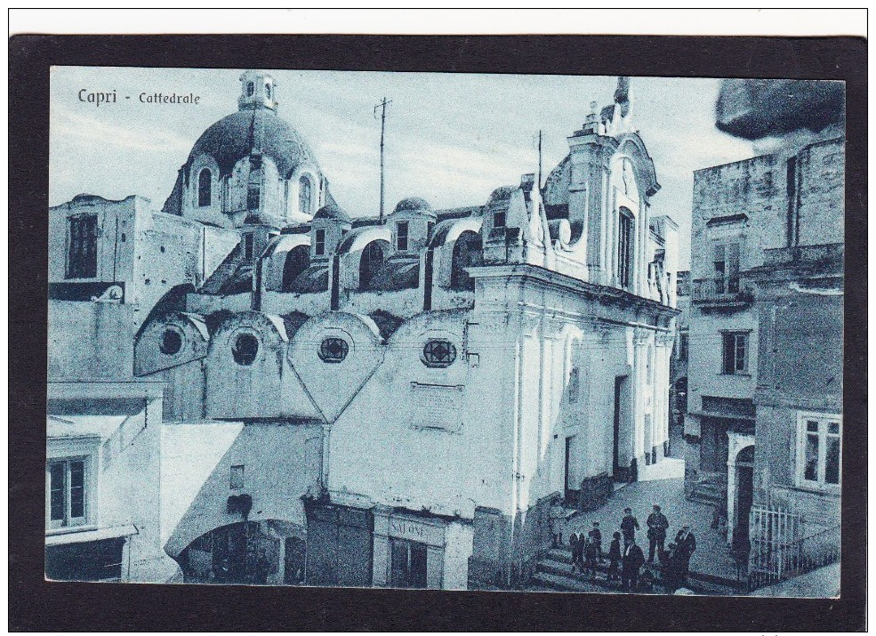 Old Post Card Of Cattedrale,Capri,Naples,Campania,Sorrentine Peninsula,Italy ,K19. - Napoli (Naples)