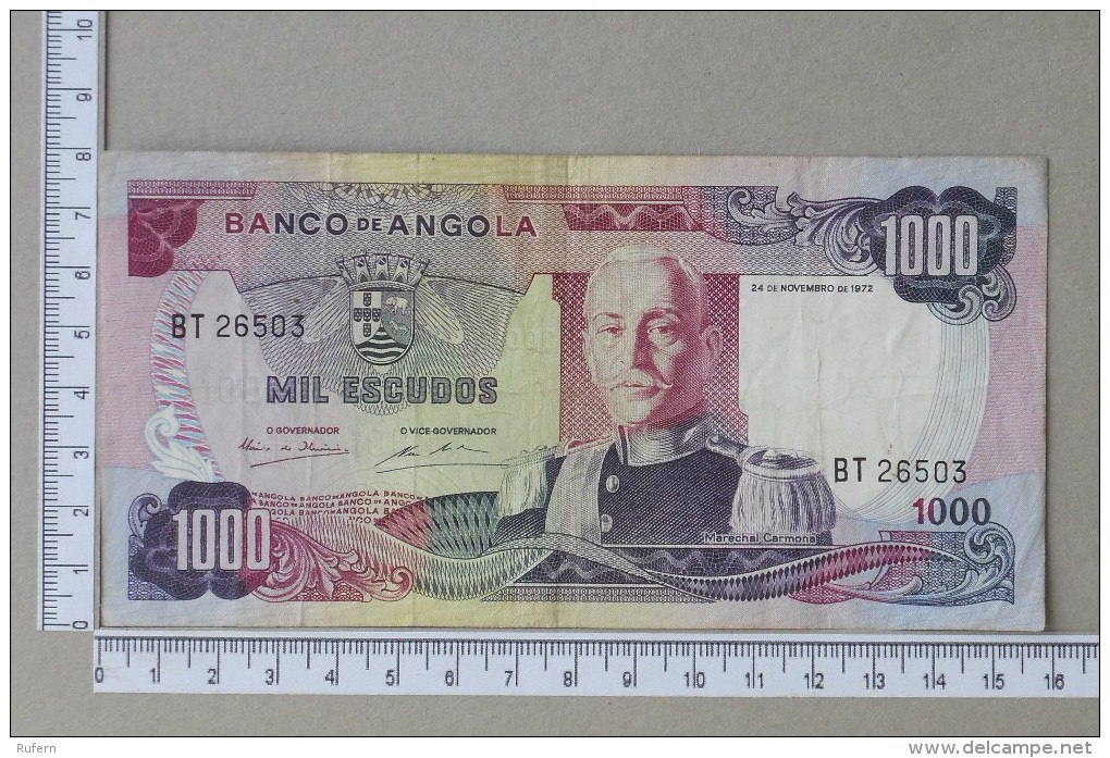 ANGOLA 1000 ESCUDOS 1972      - (Nº15632) - Angola