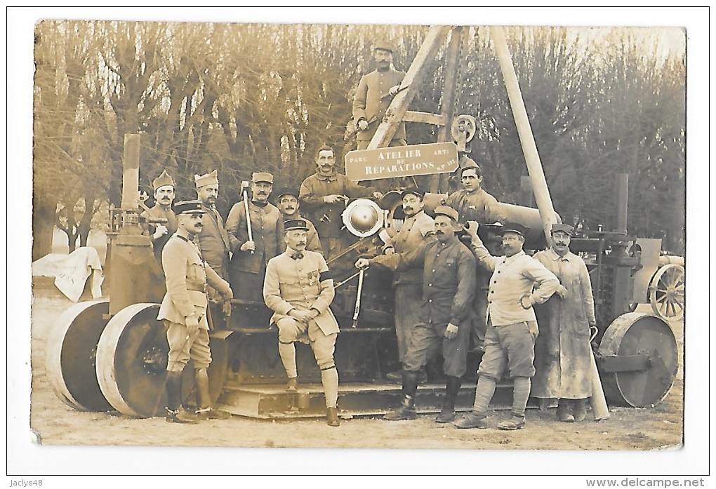 Atelier De Réparation Le Lendemain De La Signature De L'armistice Nv. 1918 - Parc Artillerie S.P.111 -    - L 1 - Equipment