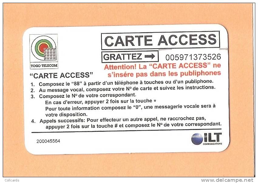 TOGO  ACCESS  50 U. - Togo