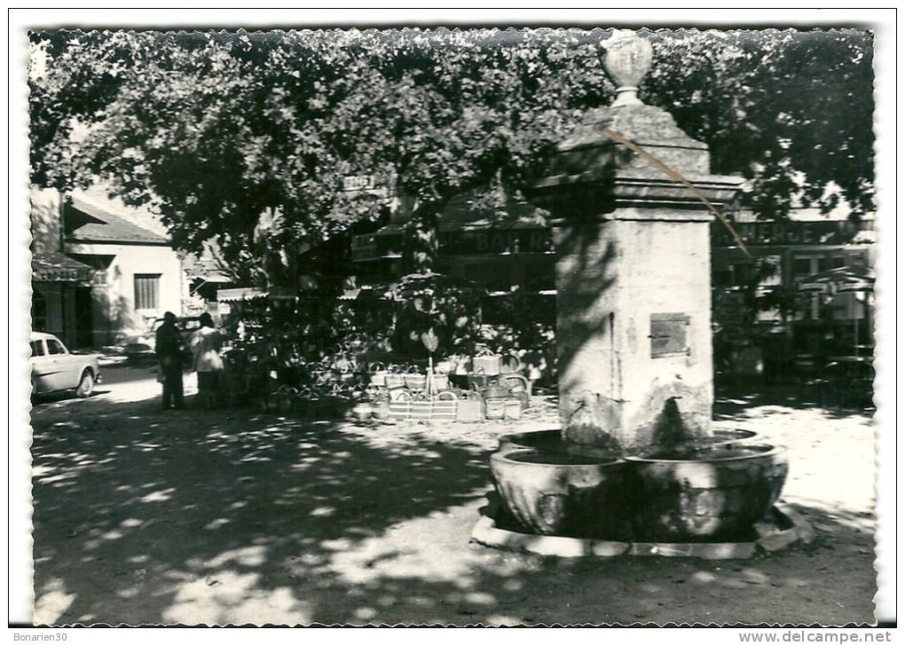 CPSM 84 PIOLENC FONTAINE DU COURS CORSIN STAND De VANNERIE DAUPHINE - Piolenc