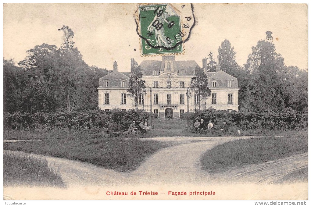 CPA 94 CHATEAU DE TREVISE FACADE PRINCIPALE - Le Plessis Trevise