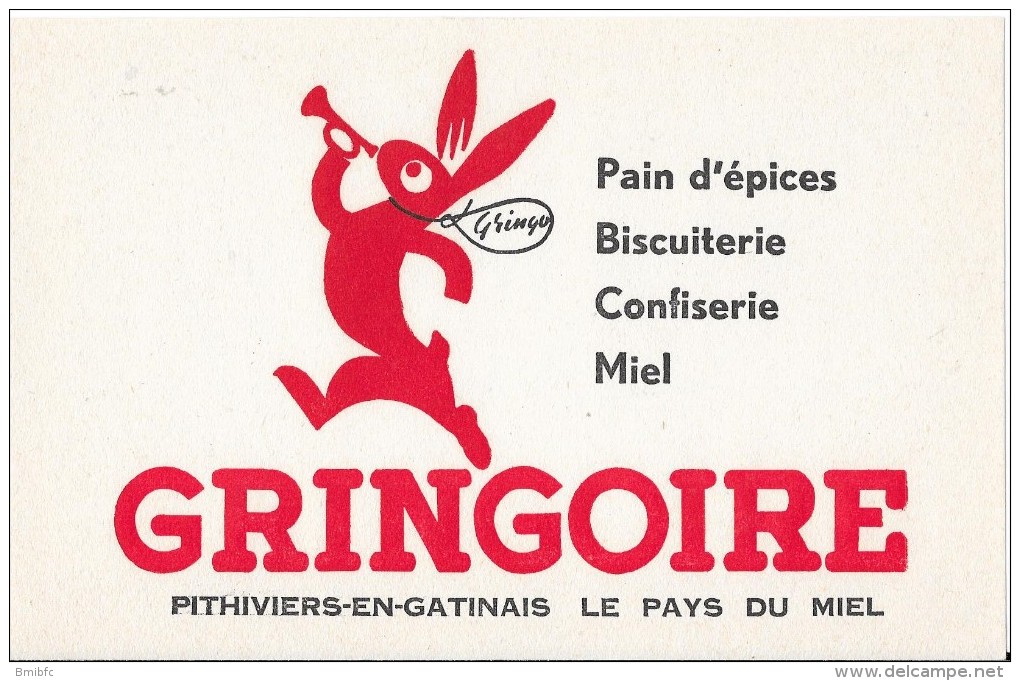 GRINGOIRE - Pithiviers En Gatinais Le Pays Du Miel - Pain D'épices