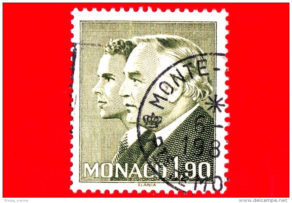 Principato Di MONACO - Usato - 1986 - Principe Ranieri III E Principe Alberto - 1.90 - Gebraucht