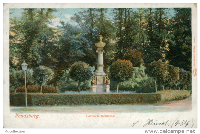 DE RENDSBURG / Lornsen Denkmal / - Rendsburg