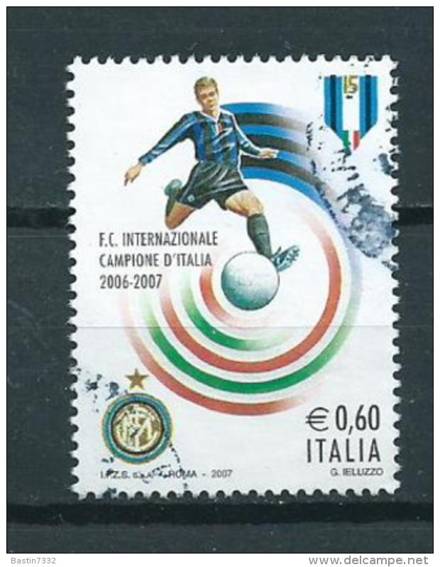 2007 Italy Inter Milan,voetbal,soccer,football Used/gebruikt/oblitere - 2001-10: Used