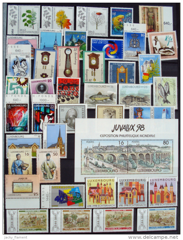 Luxembourg - collection 1977 à 2006 + quelques séries et timbres antérieurs