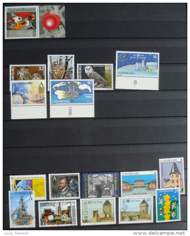 Luxembourg - collection 1977 à 2006 + quelques séries et timbres antérieurs