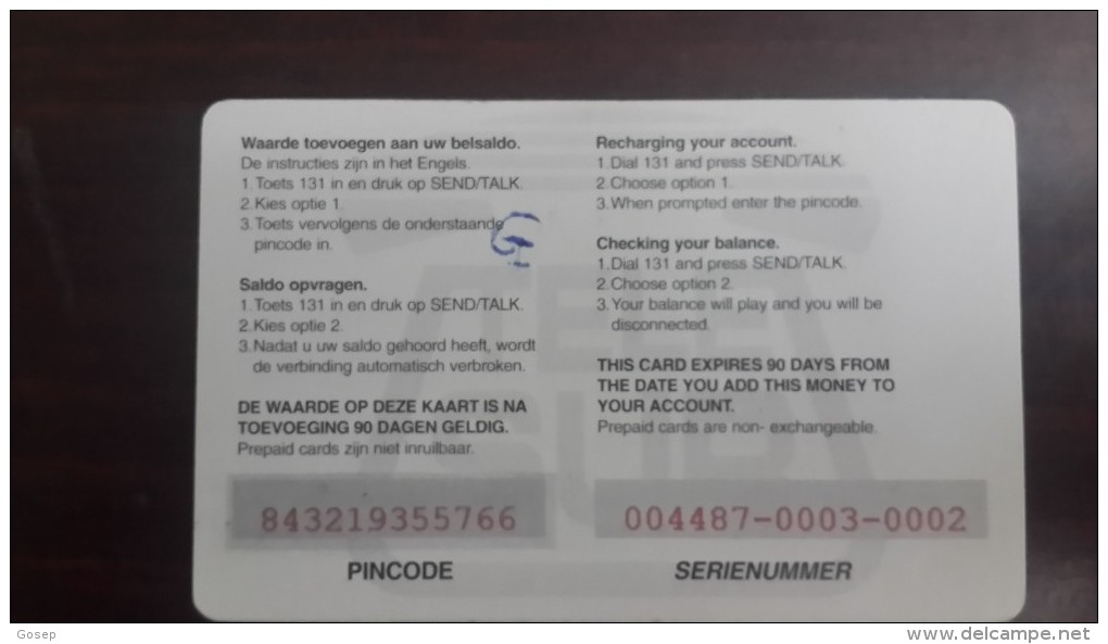 Surinam--(SR-TEL-REF-0005B)-city At Night-mobil Refil-(2)-($10)-(843219355766)-used Card+1card Prepiad Free - Suriname