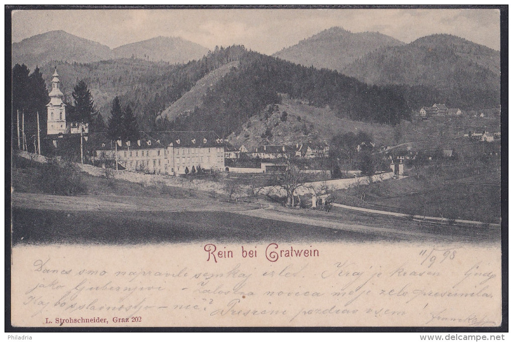 Rein Bei Gratwein, General View, Mailed In 1898 - Gratwein