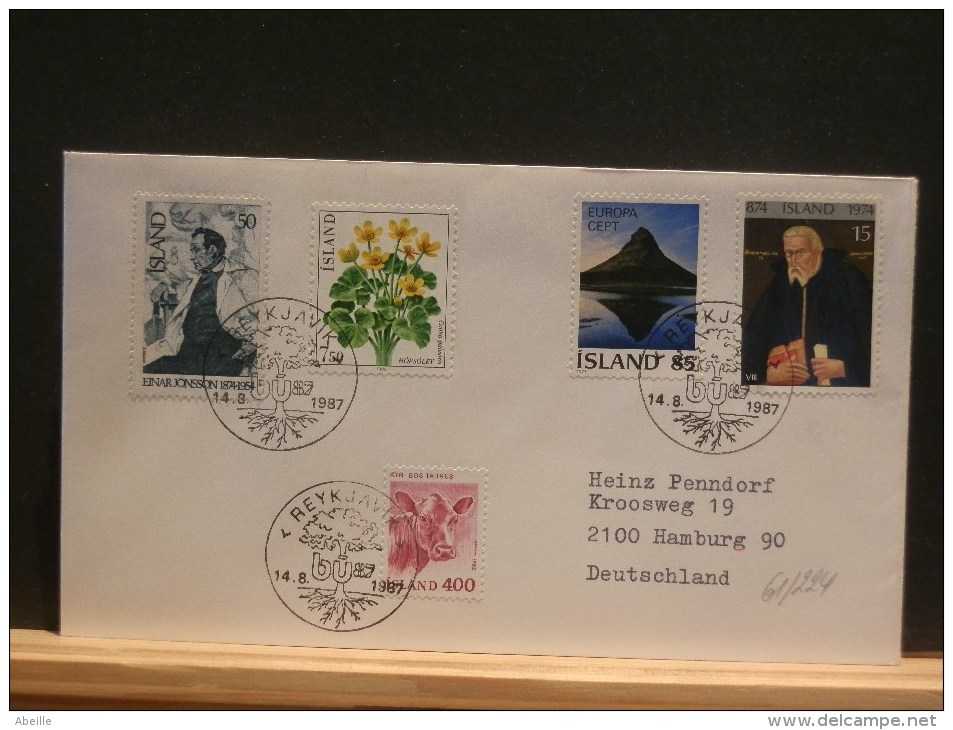 61/224 LETTRE   ISLANDE - Brieven En Documenten