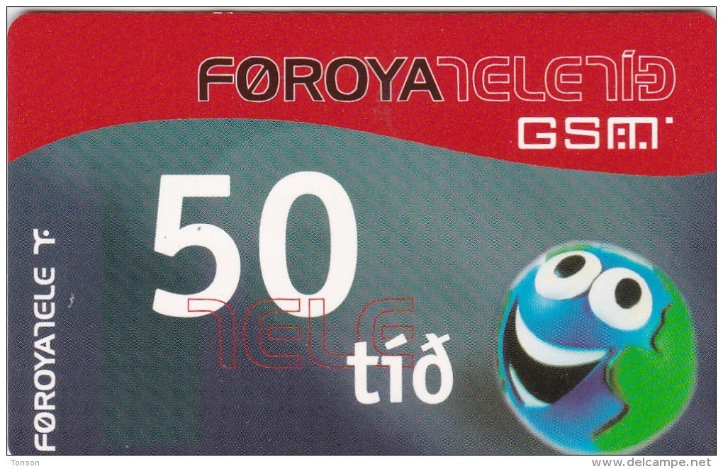 Faroe Islands, 50 Kr, Funny ´Face´, 2 Scans,    01.03.2006 - Féroé (Iles)