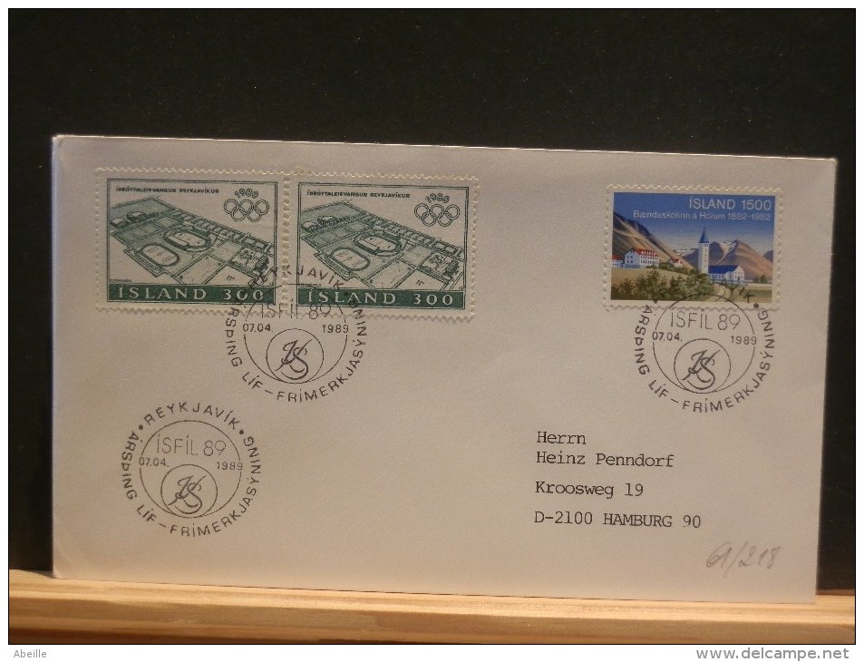 61/218   LETTRE   ISLANDE - Lettres & Documents