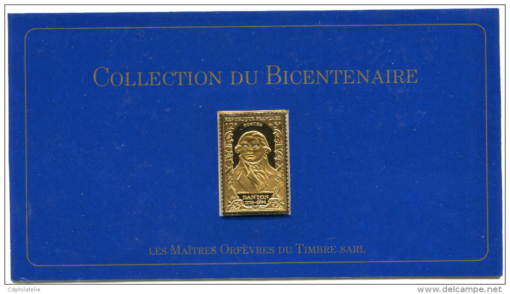 FRANCE 24 ème TIMBRE DE LA COLLECTION DU BICENTENAIRE LE N°870 DANTON - Rivoluzione Francese