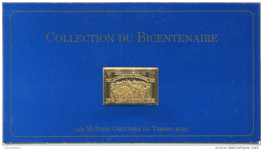 FRANCE 3 ème TIMBRE DE LA COLLECTION DU BICENTENAIRE LE N°444 LE SERMENT DU JEU DE PAUME D'APRES DAVID - Franz. Revolution