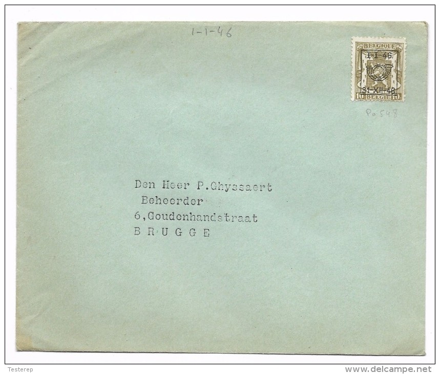 Preo  10 Ct. Op Brief  I.I.46 - 31.XII.46 - Typos 1936-51 (Kleines Siegel)
