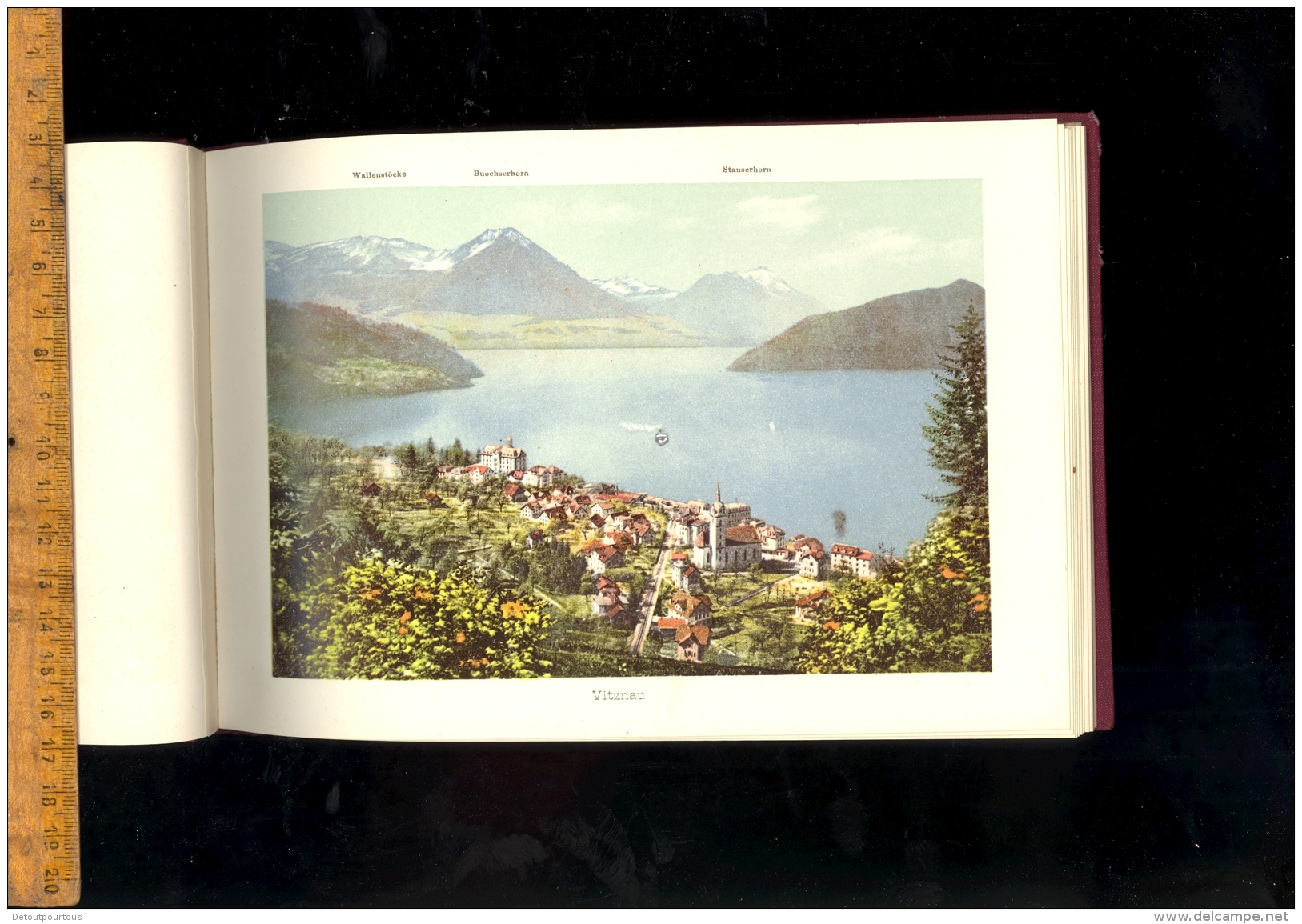 Album von Vierwaldstaettersee Souvenir du lac des quatre cantons Luzern Weggie Vitznau Rigi Beckenried Gersau Treib ...