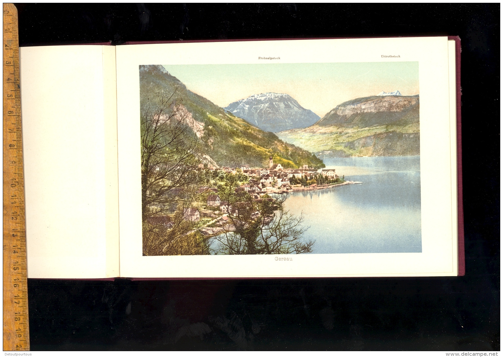 Album von Vierwaldstaettersee Souvenir du lac des quatre cantons Luzern Weggie Vitznau Rigi Beckenried Gersau Treib ...