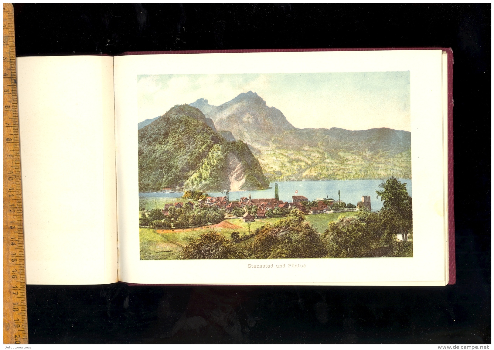 Album von Vierwaldstaettersee Souvenir du lac des quatre cantons Luzern Weggie Vitznau Rigi Beckenried Gersau Treib ...