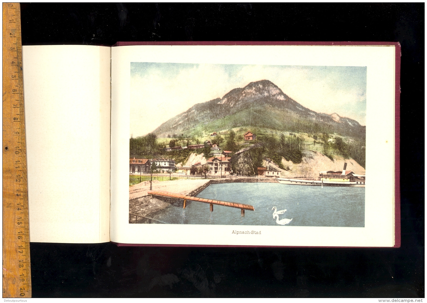 Album von Vierwaldstaettersee Souvenir du lac des quatre cantons Luzern Weggie Vitznau Rigi Beckenried Gersau Treib ...