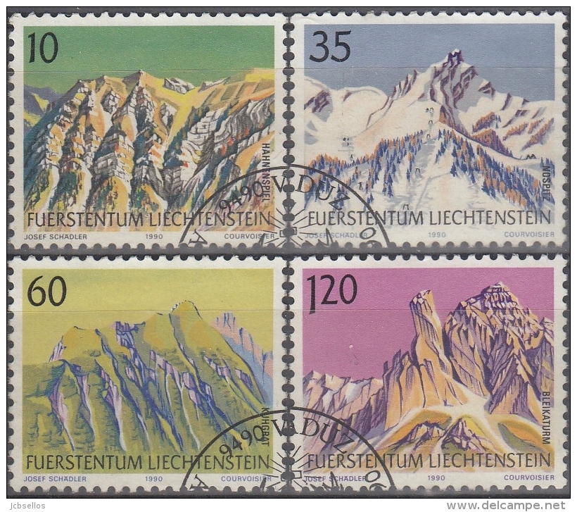 Liechtenstein 1990 Nº 941/44 Usado - Gebraucht