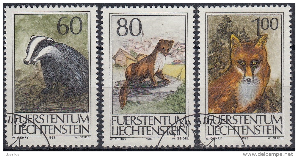 Liechtenstein 1993 Nº 1007/09 Usado - Usados