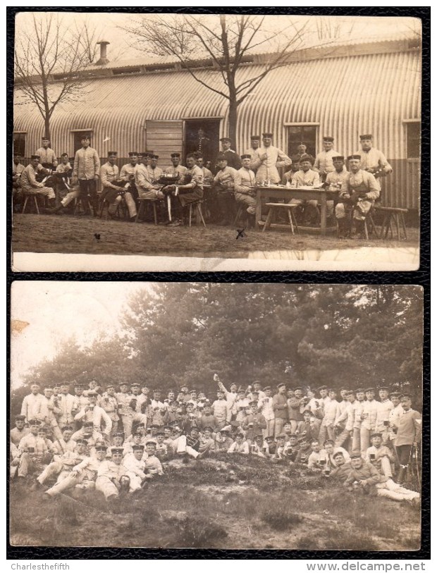 2 X FOTOKARTE SENNELAGER ( Padernorn ) - Deutsche Soldatenheim - Übungsplatz 1910 - ( Hohenzollernhaus ? ) - Autres & Non Classés