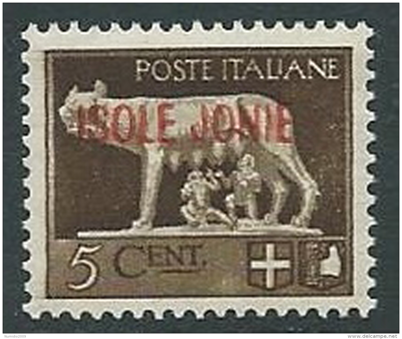 1941 ISOLE JONIE LUPA 5 CENT MNH ** - P2-5 - Îles Ioniennes