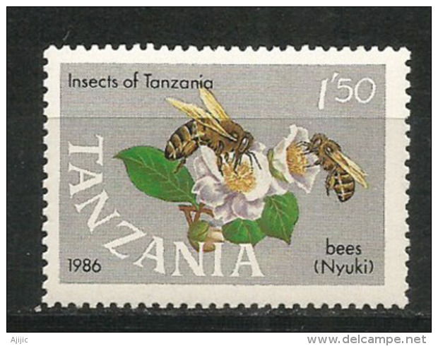 Insectes De Tanzanie: Abeilles. Un Timbre Neuf ** - Abeilles