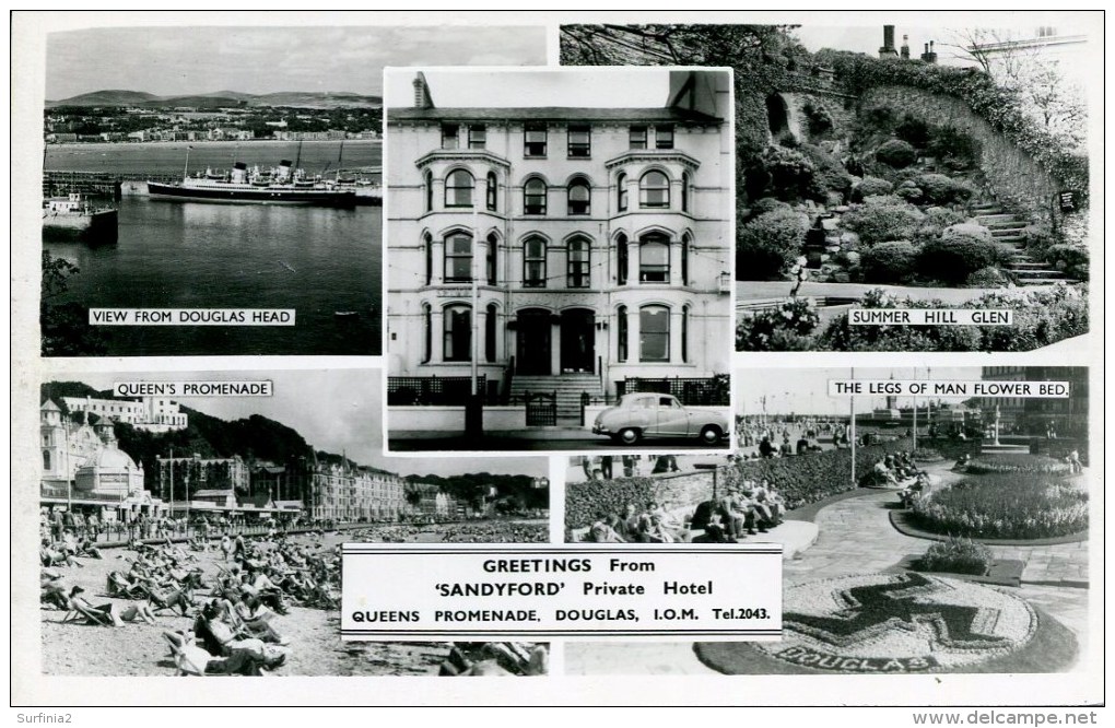 ISLE OF MAN - DOUGLAS - SANDYFORD PRIVATE HOTEL RP Iom395 - Isola Di Man (dell'uomo)