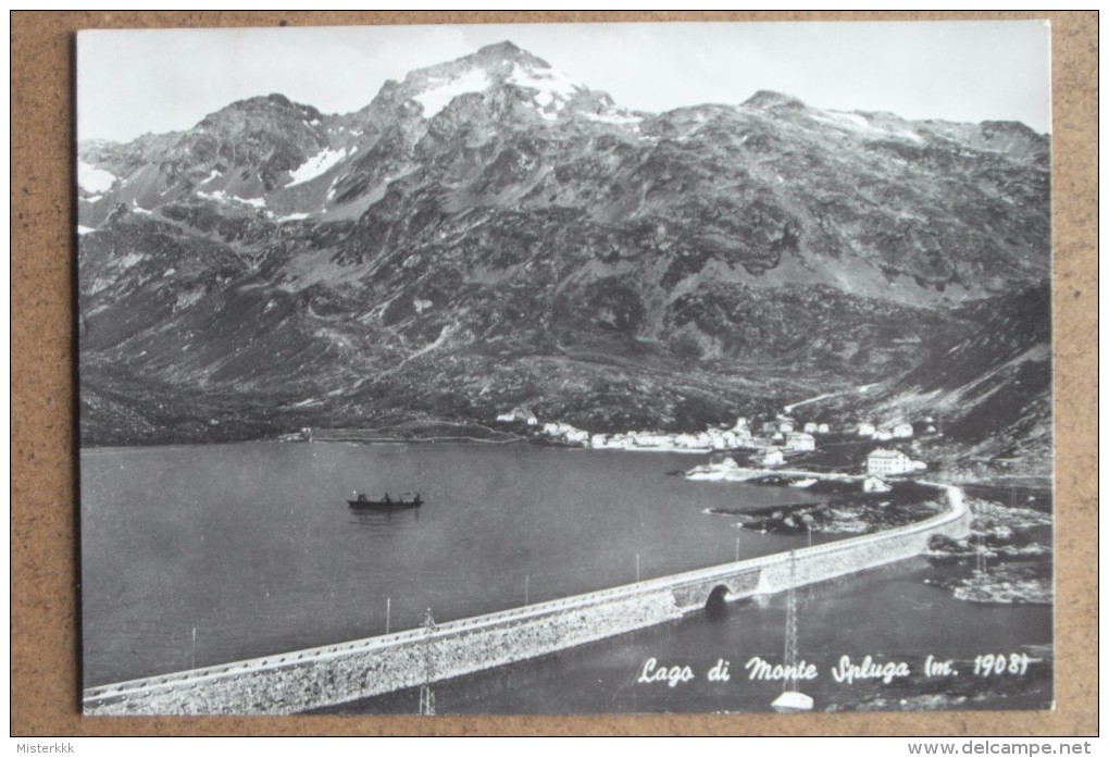 LAGO DI MONTE SPLUGA -1954  - ----BELLA   ---- - Altri & Non Classificati