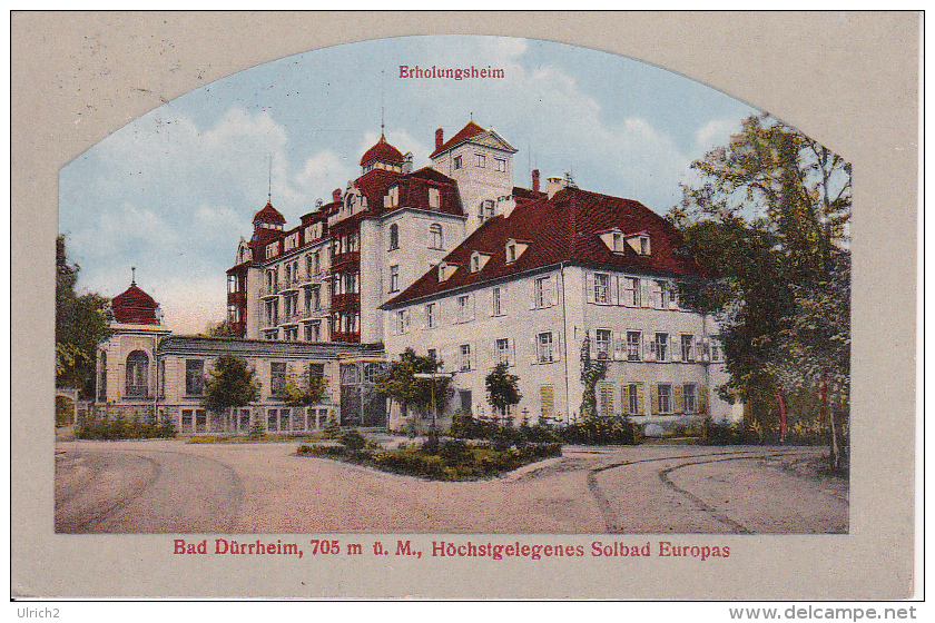 AK Bad Dürrheim - Erholungsheim - 1917 (24382) - Bad Duerrheim