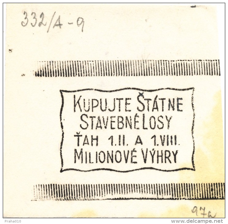 K8772 - Czechoslovakia (1919-39) Control Imprint Stamp Machine (R!): Buy The State Building Lots; Drawing Lots 1.II. ... - Probe- Und Nachdrucke