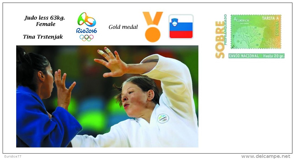 Spain 2016 - Olympic Games Rio 2016 - Gold Medal Judo Female Slovenia Cover - Otros & Sin Clasificación