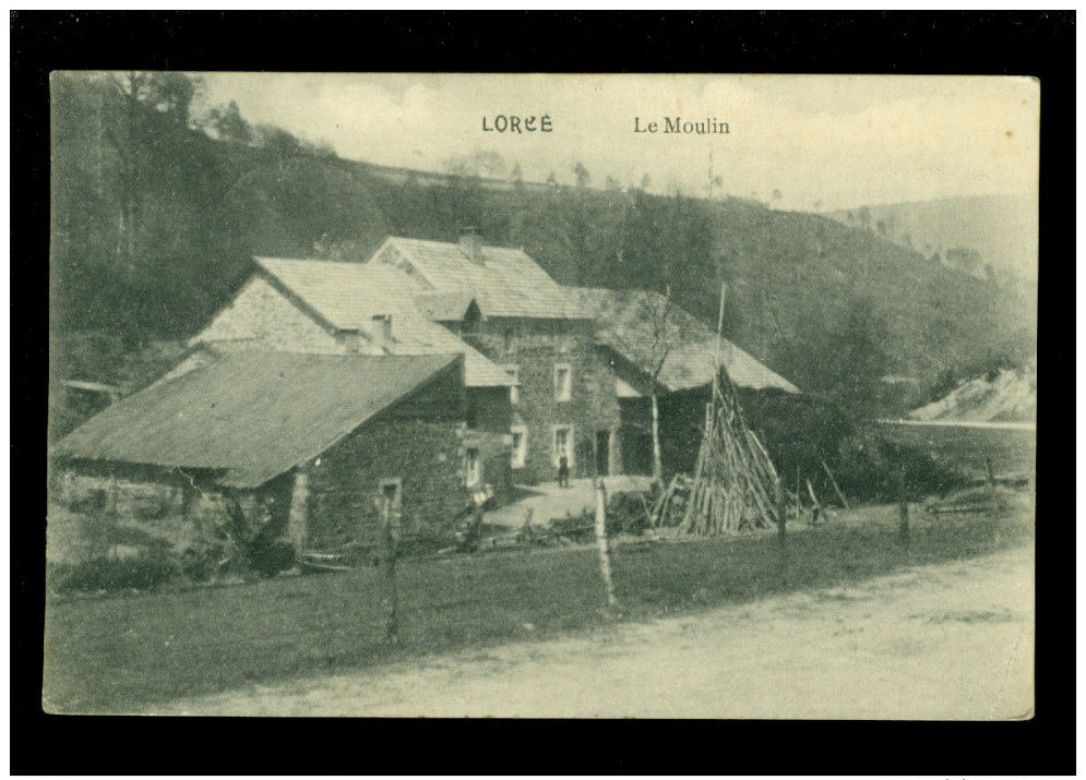 Lorcé : Le Moulin ( Molen ) - Noodstempel Cachet De Fortune PAYE Cachet LA GLEIZE  1918 - Stoumont