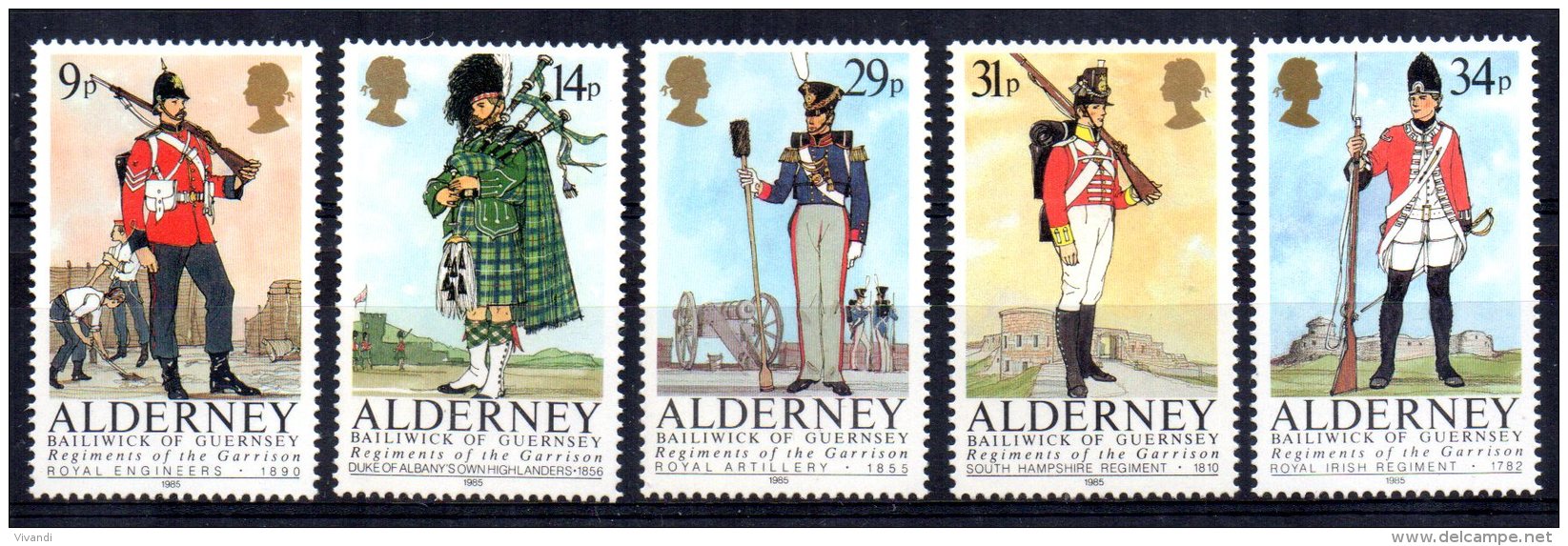 Alderney - 1985 - Regiments Of Alderney Garrison - MNH - Alderney