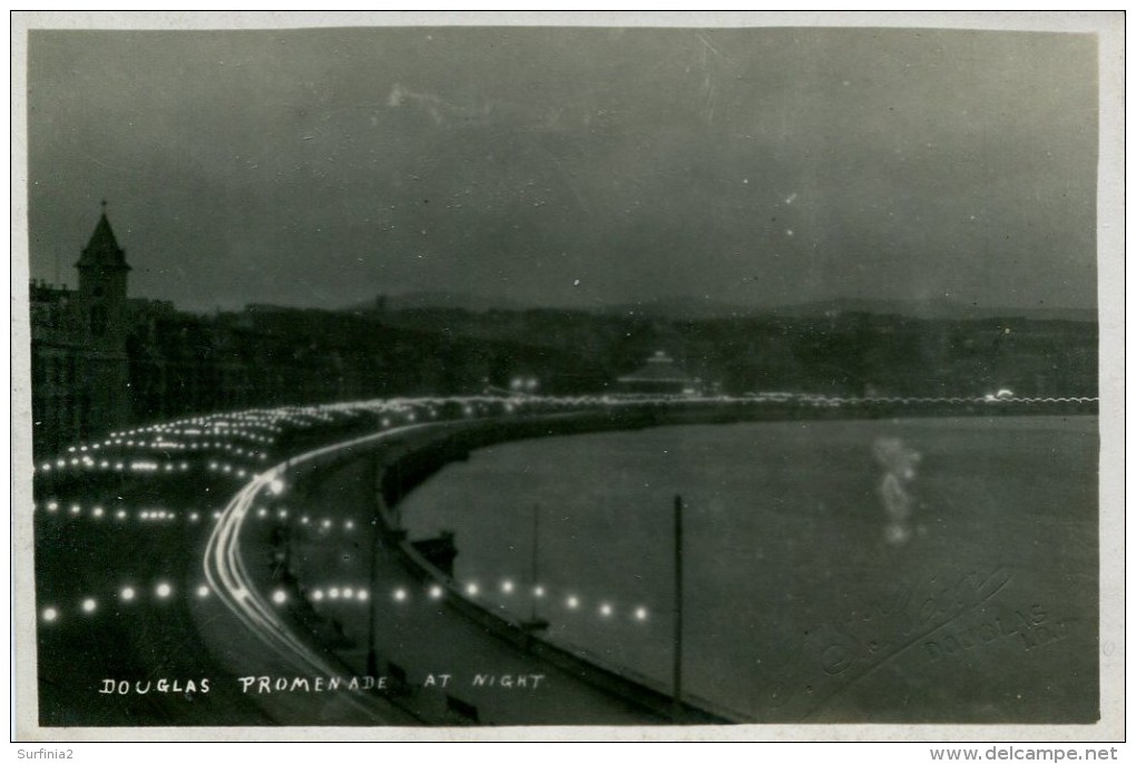 ISLE OF MAN - DOUGLAS PROMENADE AT NIGHT RP Iom411 - Ile De Man